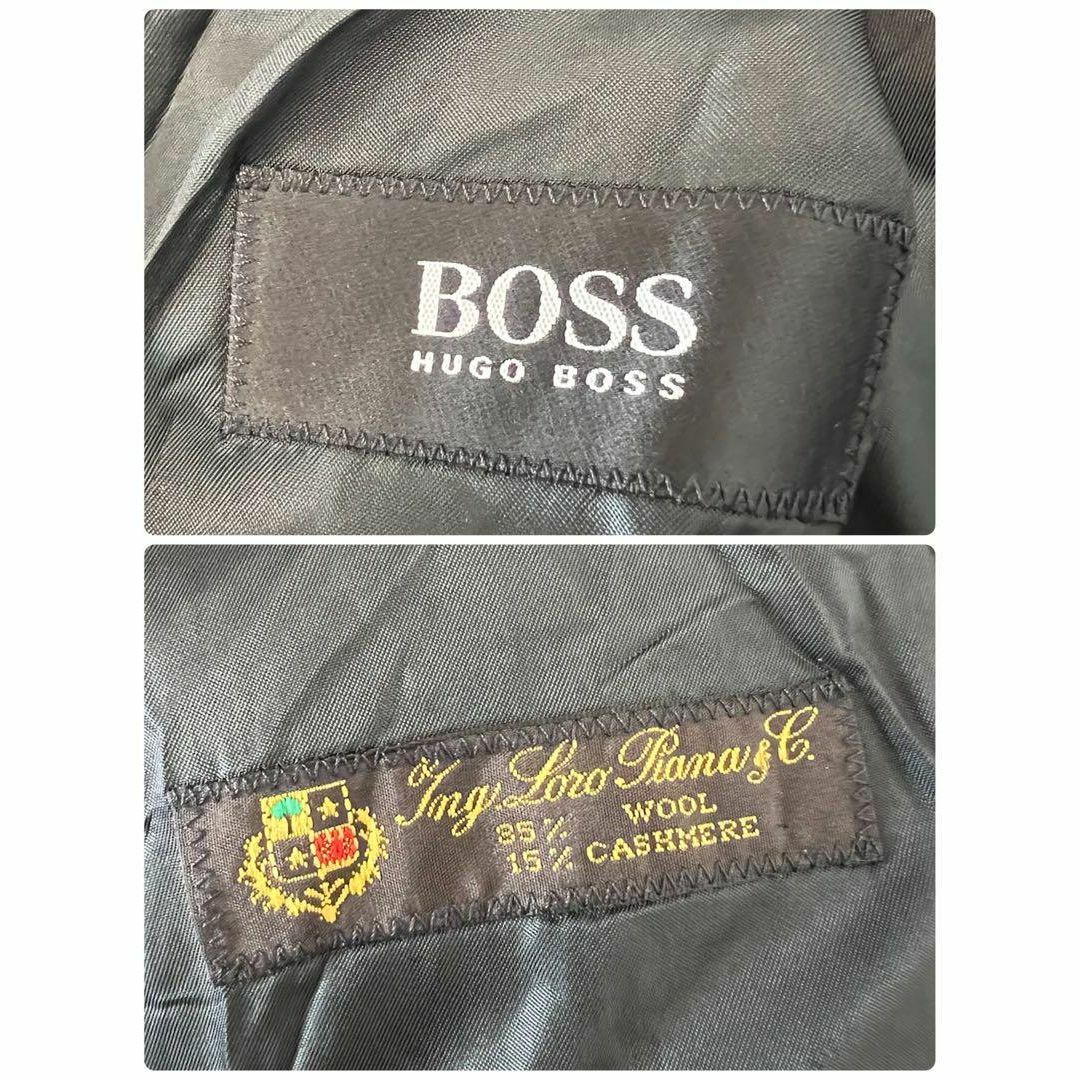 HUGO BOSS(ヒューゴボス)のHUGO BOSS ヒューゴボス　メンズ ロングコート ロロピアーナ カシミア メンズのジャケット/アウター(チェスターコート)の商品写真