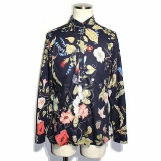 グッチ(Gucci)のグッチ　GUCCI メンズ　トップス　シャツ　サイズ40 ネイビー　花柄シャツ(シャツ)