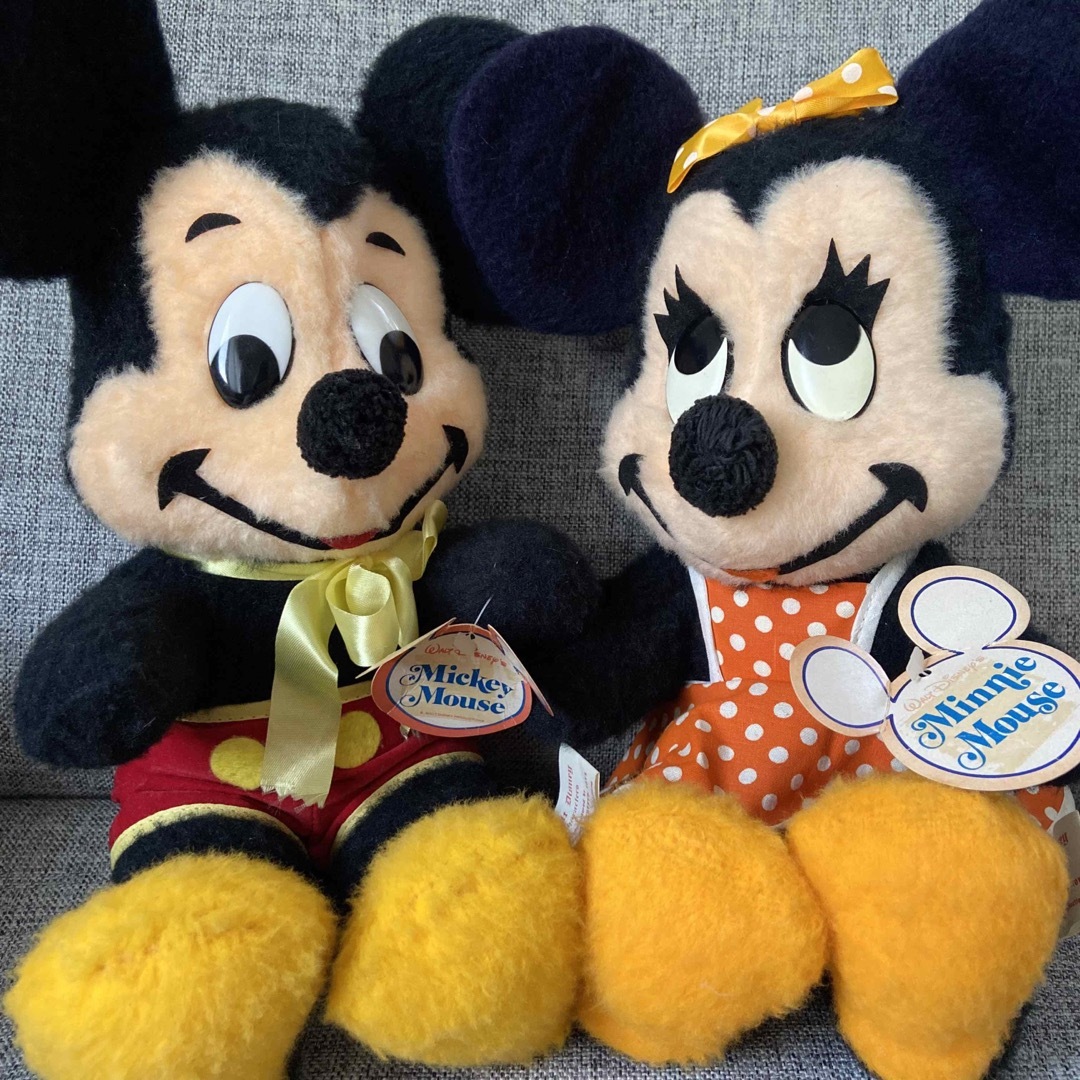 Disney - vintage ミッキー ミニー ぬいぐるみ カリフォルニア レア