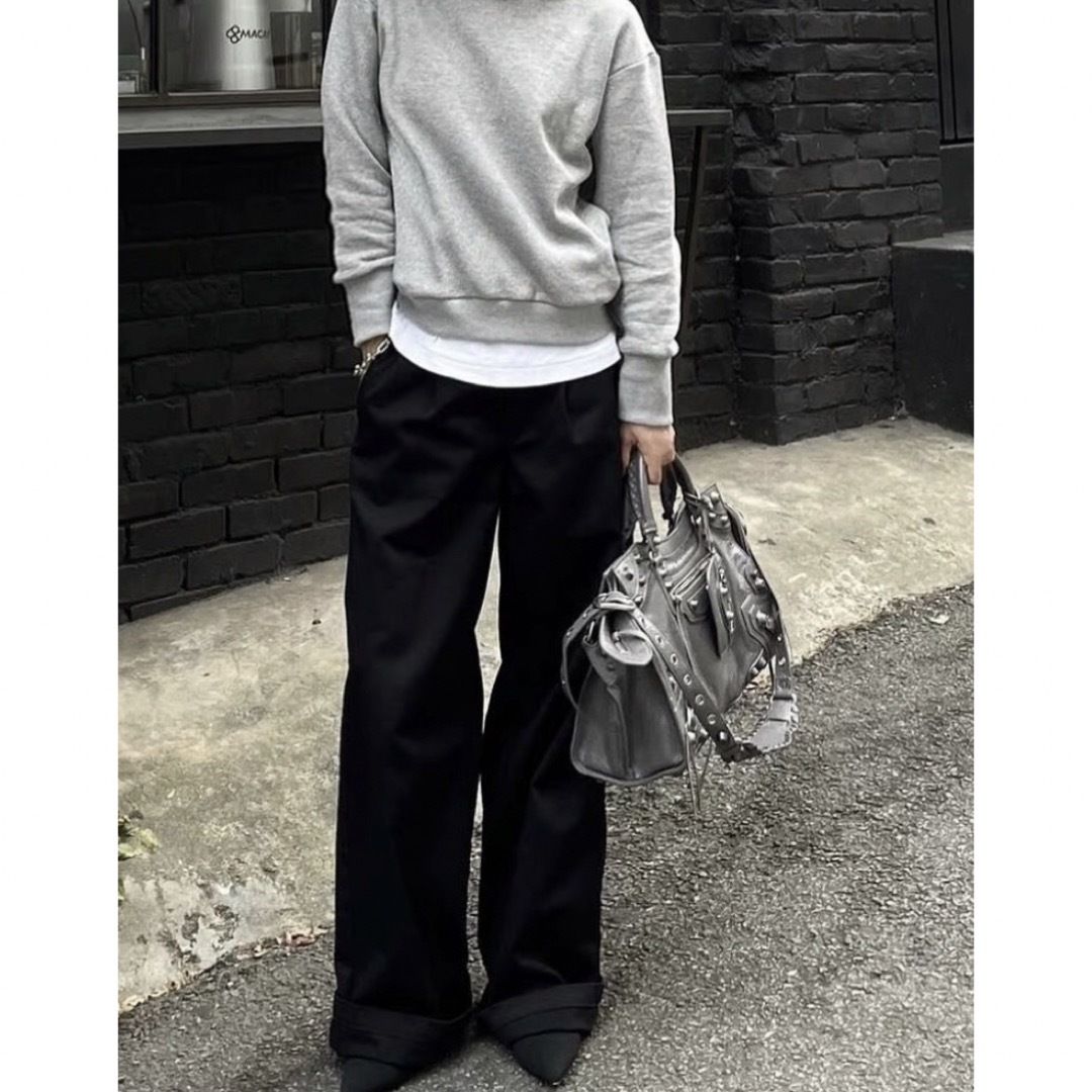 ok.soon×dickies wide chino pants さわれ (black) ok.soon×dickies wide chino pants さわれ (black)