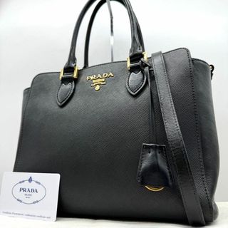 PRADA - 極 美品 PRADA プラダ ロゴ 型押し ステッチ ナイロン レザー ...