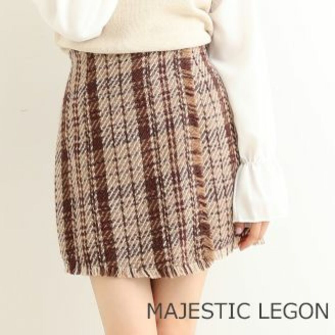 MAJESTIC LEGON(マジェスティックレゴン)のMAJESTIC LEGON マジェスティックレゴン チェック スカパン レディースのスカート(ミニスカート)の商品写真