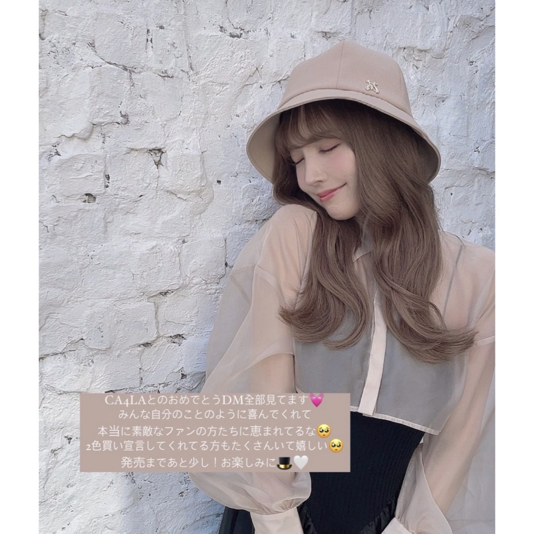 CA4LA(カシラ)のYUA MIKAMI X CA4LA HAT BEIGE レディースの帽子(ハット)の商品写真