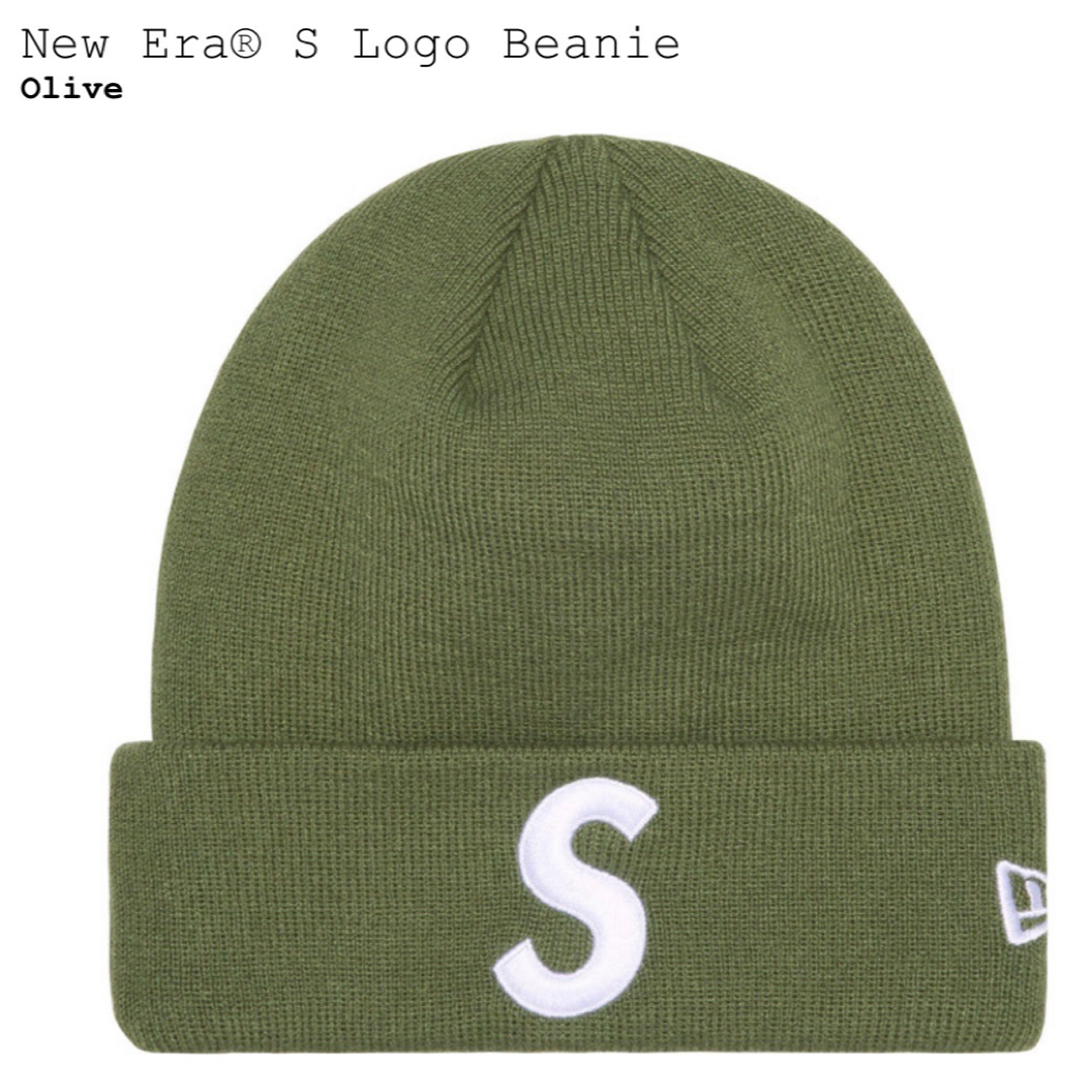 Supreme(シュプリーム)の新品！Supreme New Era S Logo Beanie Olive メンズの帽子(ニット帽/ビーニー)の商品写真