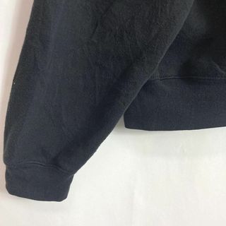 US古着 パーカー IDAHO カレッジ刺繍ロゴ アイダホ ゆるだぼ 黒色XL