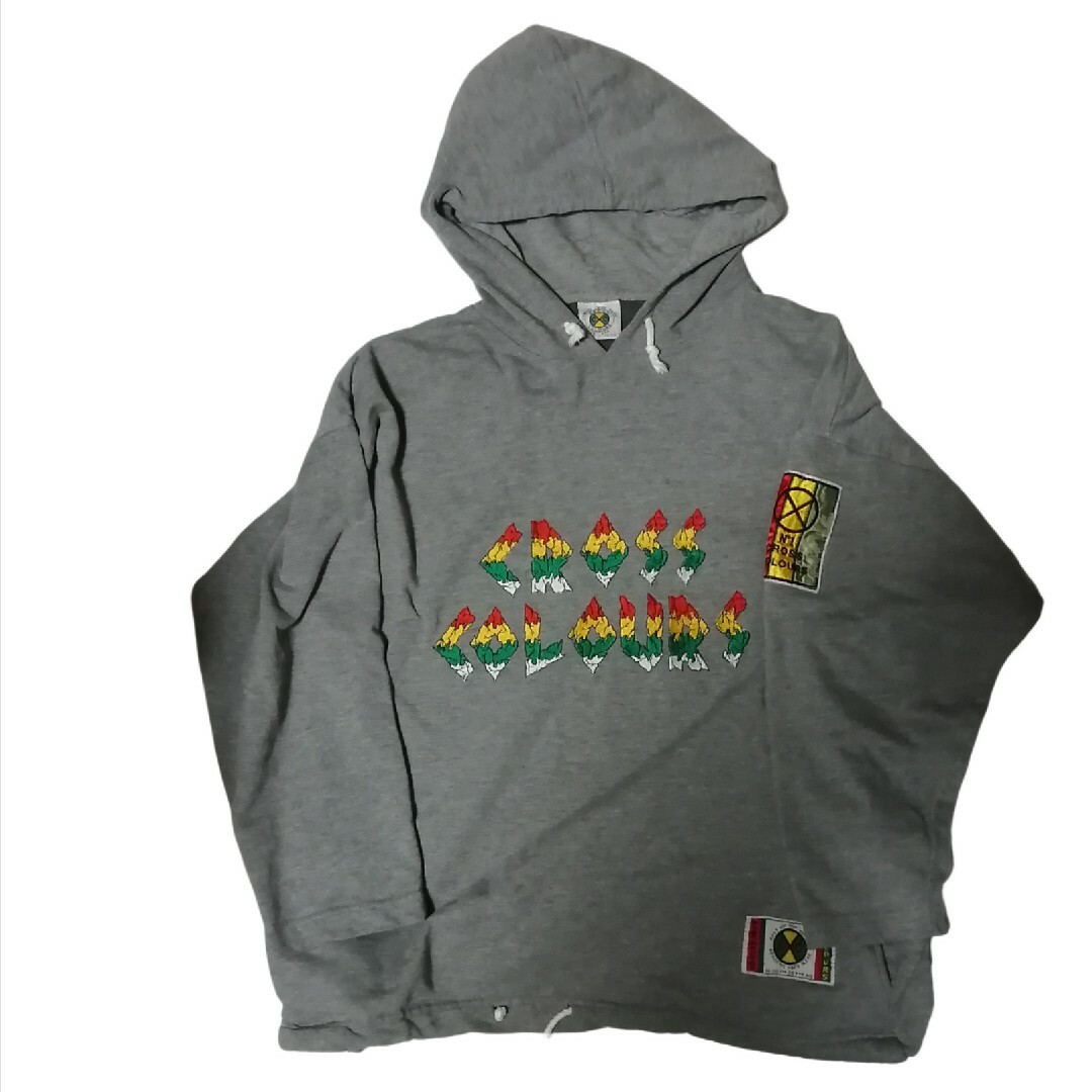 CROSS COLOURS - 90s cross colours スウェットパーカー CROSS COLOURS - 90s cross colours スウェットパーカー