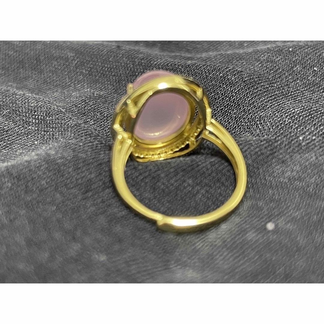 Juvelia ピンクカルセドニーリング レディースのアクセサリー(リング(指輪))の商品写真