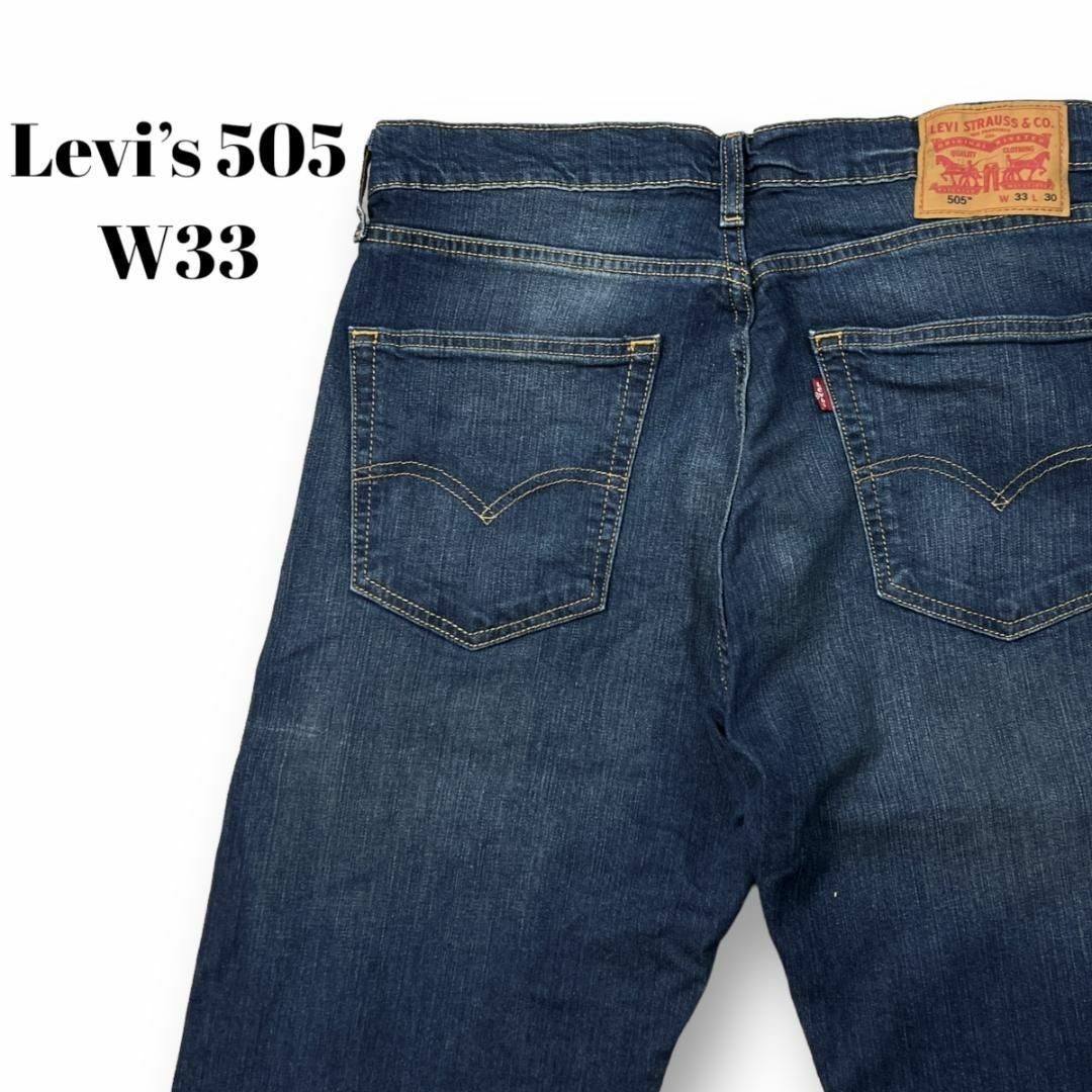 Levi's - Levi's 505 テーパード デニムパンツ 古着 インディゴブルー