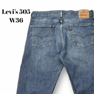 リーバイス(Levi's)のLevi's　505　デニムパンツ　テーパード　古着　ブルー　W36(デニム/ジーンズ)