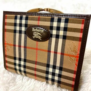 バーバリー(BURBERRY)の極美品　バーバリー　BURBERRY メンズ　レディース　折り財布　ノバチェック(財布)