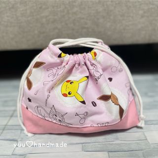 ポケモン(ポケモン)のポケモン×ピンク　お弁当袋　お弁当入れ　ハンドメイド　(外出用品)