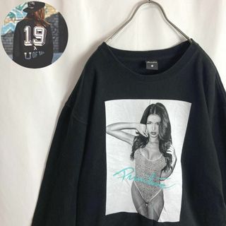 PRIMITIVE - US古着Primitive スウェット セクシー フォトプリント 水着モデルXL