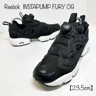 リーボック(Reebok)の美品★リーボック★ポンプフューリー★V65750★ブラックホワイト黒白★23.5(スニーカー)