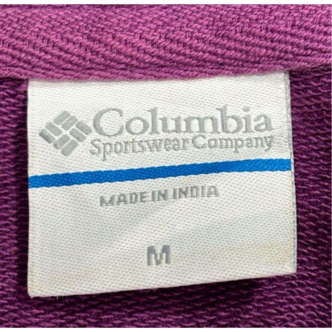 Columbia コロンビア ジップアップ パーカー フーディー 刺繍ロゴ M
