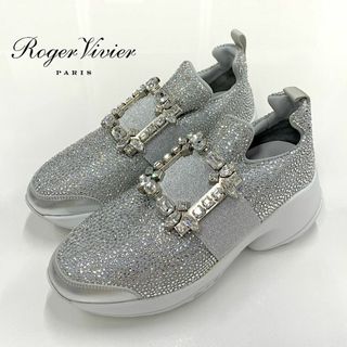 ロジェヴィヴィエ(ROGER VIVIER)の9081 ロジェヴィヴィエ ヴィヴラン ストラスバックル ビジュー スニーカー(スニーカー)