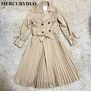 マーキュリーデュオ(MERCURYDUO)の【美品】マーキュリーデュオ　MERCURYDUO トレンチコート　プリーツ　(トレンチコート)