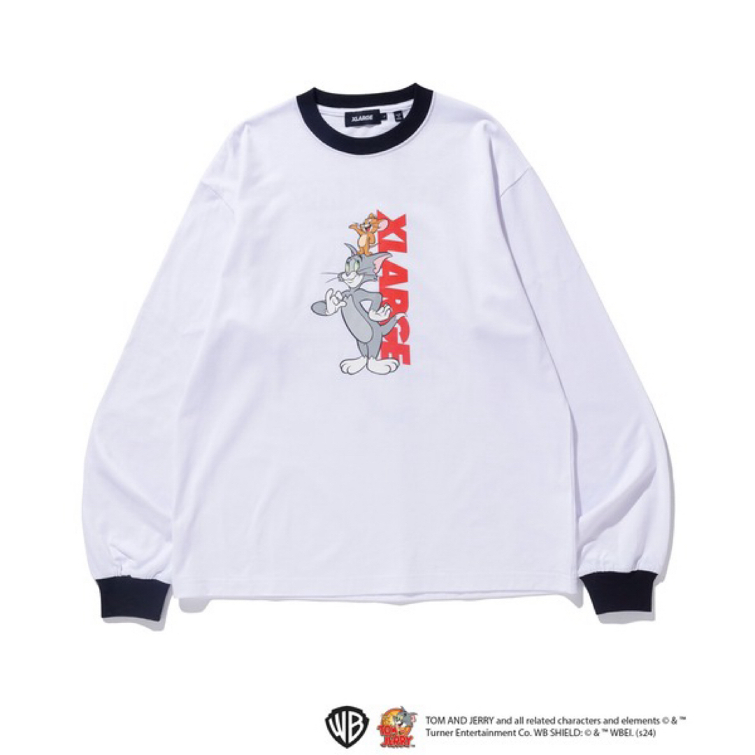 XLARGExTOM AND JERRY RINGER L/S TEE