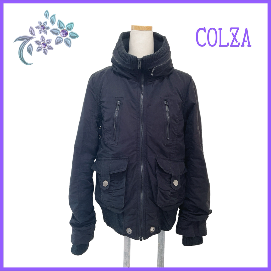 COLZA(コルザ)の【COLZA】ミリタリー ジャケット ブラック M ジャンパー ブルゾン レディースのジャケット/アウター(ミリタリージャケット)の商品写真