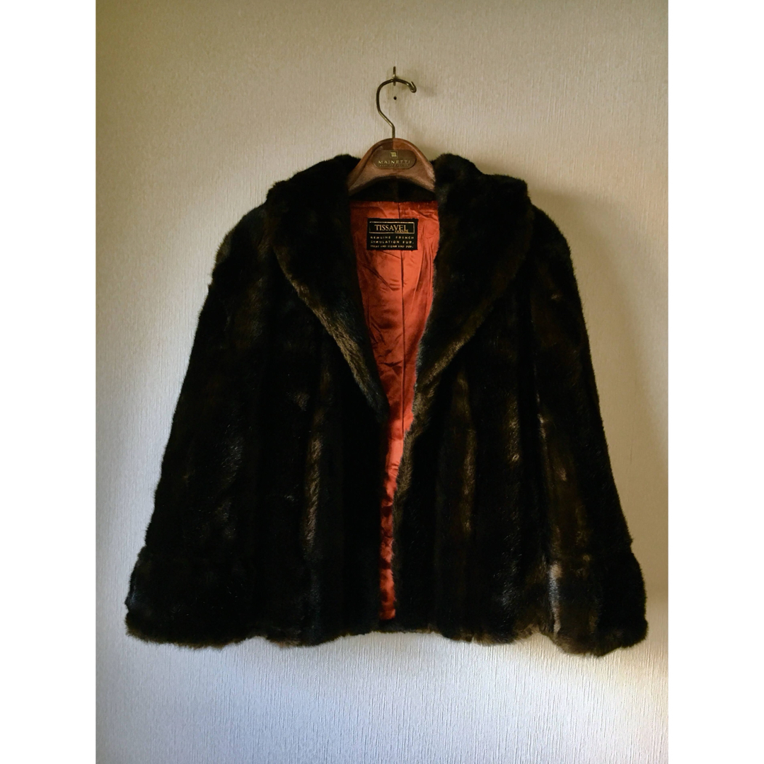 FUMIKA_UCHIDA(フミカウチダ)の60s Vintage French Made Fur Cape Jacket レディースのジャケット/アウター(ポンチョ)の商品写真