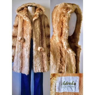 フミカウチダ(FUMIKA_UCHIDA)の60s Vintage England Made Hooded Fur Coat(毛皮/ファーコート)