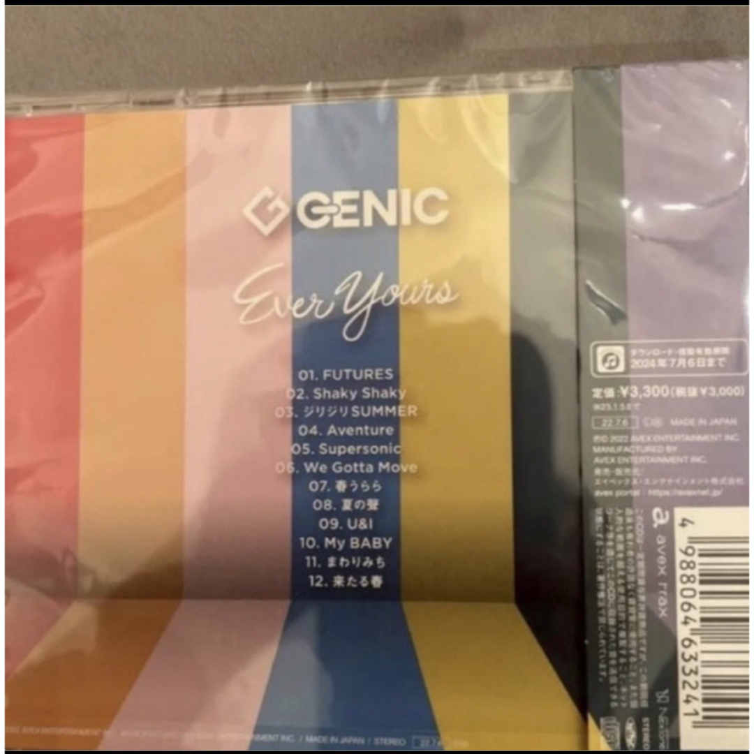 GENIC 2ndアルバム Ever Yours 新品未再生 エンタメ/ホビーのCD(ポップス/ロック(邦楽))の商品写真