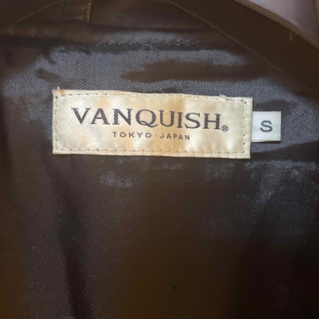 VANQUISH(ヴァンキッシュ)のVANQUISH ダブルレザージャケット メンズのジャケット/アウター(ライダースジャケット)の商品写真
