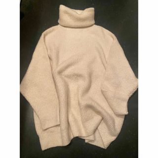 トゥデイフル(TODAYFUL)のZARA ホワイト ロングニット　clane ameri todayful(ニット/セーター)