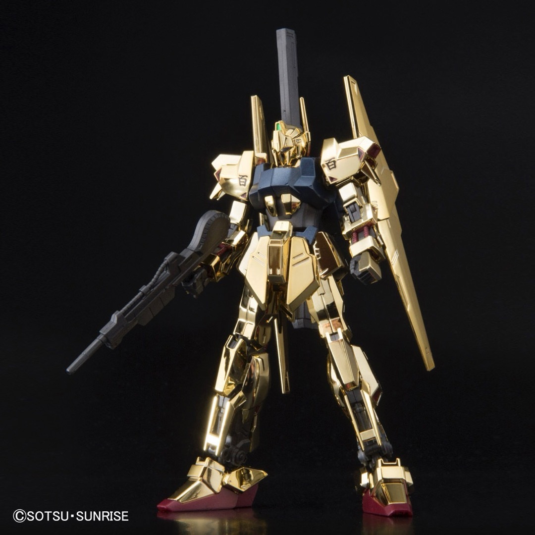 BANDAI(バンダイ)のHG 1/144 ガンダムベース限定 百式[ゴールドコーティング] エンタメ/ホビーのおもちゃ/ぬいぐるみ(プラモデル)の商品写真