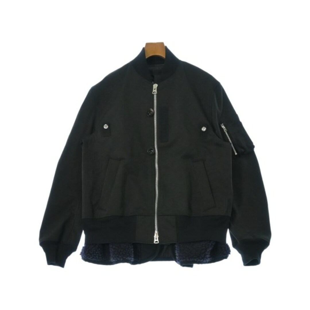 sacai(サカイ)のsacai サカイ ブルゾン 2(M位) 黒 【古着】【中古】 メンズのジャケット/アウター(その他)の商品写真