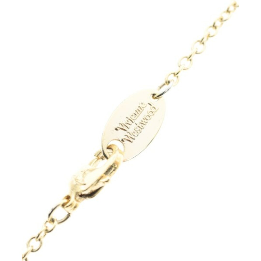 Vivienne Westwood(ヴィヴィアンウエストウッド)のVivienne Westwood ネックレス - ゴールドxピンク 【古着】【中古】 レディースのアクセサリー(ネックレス)の商品写真