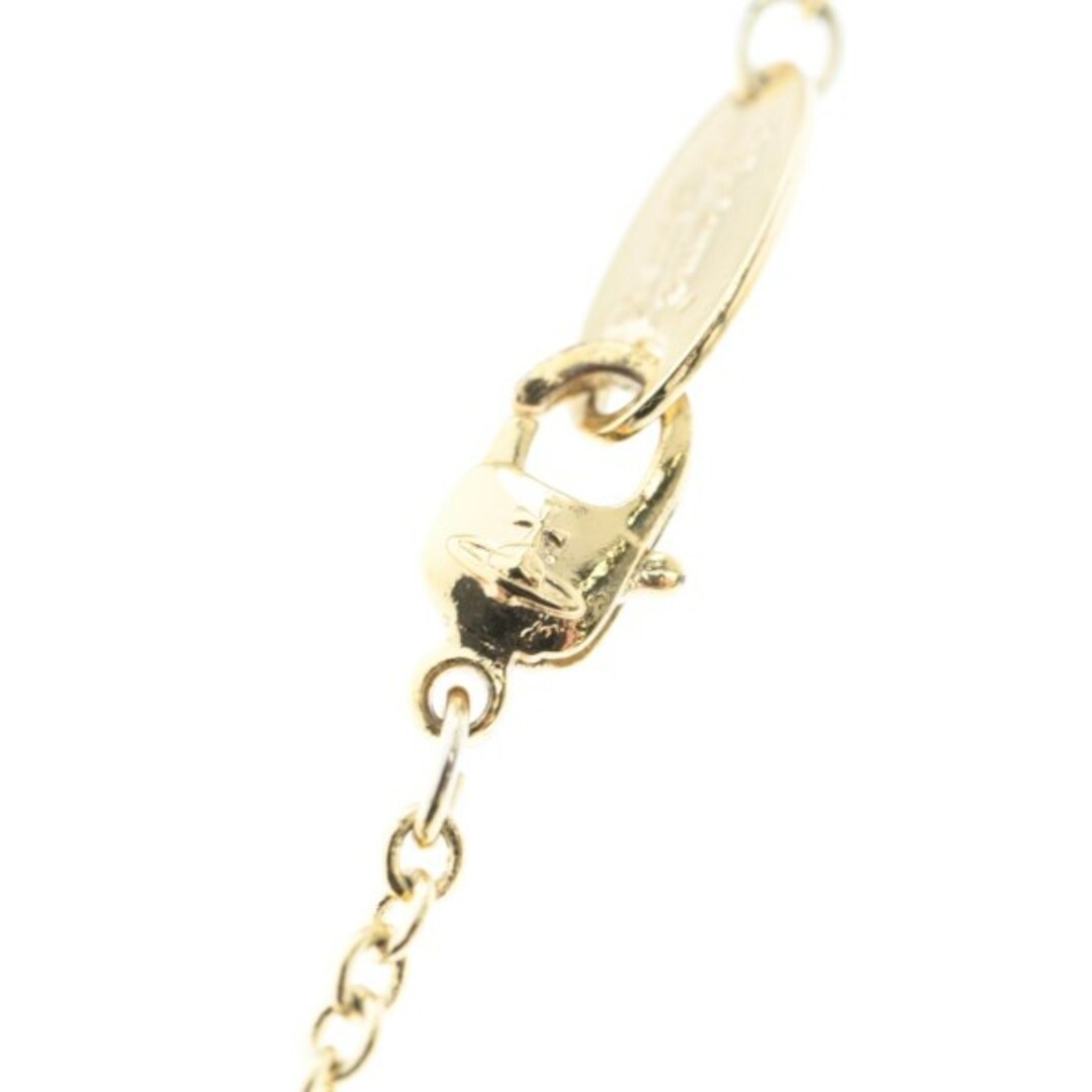 Vivienne Westwood(ヴィヴィアンウエストウッド)のVivienne Westwood ネックレス - ゴールドxピンク 【古着】【中古】 レディースのアクセサリー(ネックレス)の商品写真