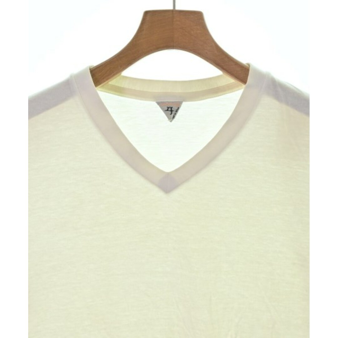 FilMelange(フィルメランジェ)のFilMelange フィルメランジェ Tシャツ・カットソー 4(L位) 白 【古着】【中古】 メンズのトップス(Tシャツ/カットソー(半袖/袖なし))の商品写真