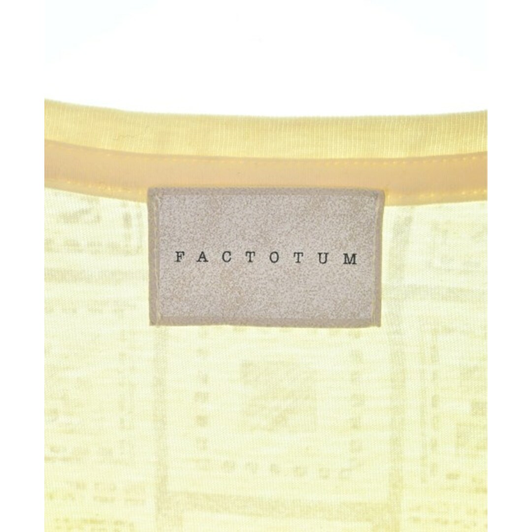 FACTOTUM(ファクトタム)のFACTOTUM Tシャツ・カットソー 46(M位) ベージュ(総柄) 【古着】【中古】 メンズのトップス(Tシャツ/カットソー(半袖/袖なし))の商品写真