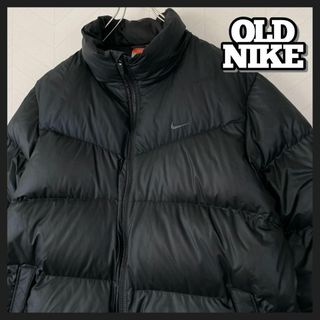 ナイキ(NIKE)の希少 OLD NIKE ダウンジャケット ヌプシ型 550フィルパワー 肉厚 黒(ダウンジャケット)