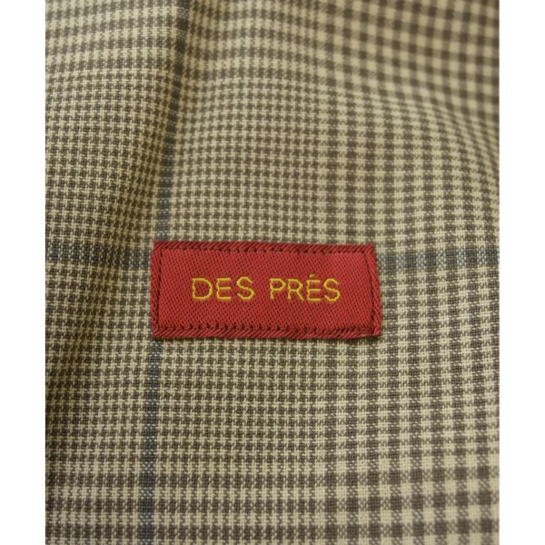 DES PRES(デプレ)のDES PRES デプレ スラックス 34(XS位) ベージュ系(チェック) 【古着】【中古】 レディースのパンツ(その他)の商品写真
