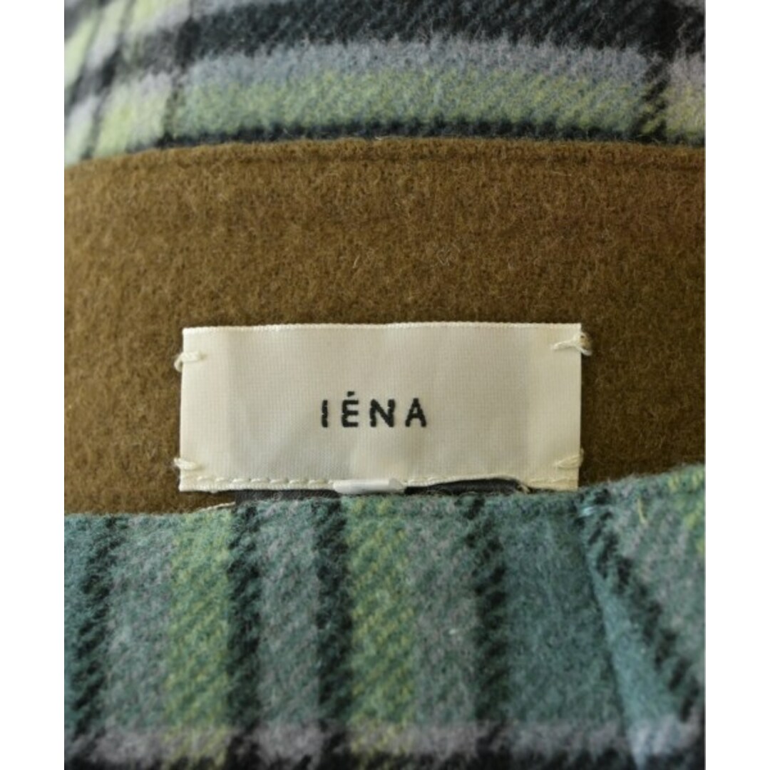 IENA(イエナ)のIENA イエナ ロング・マキシ丈スカート 34(XS位) 緑x黒等(チェック) 【古着】【中古】 レディースのスカート(ロングスカート)の商品写真