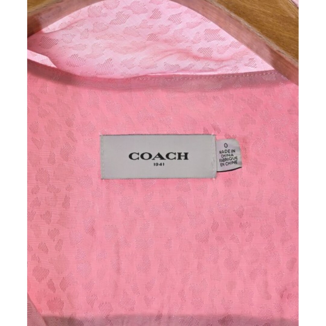 COACH(コーチ)のCOACH コーチ ワンピース -(XL位) ピンク 【古着】【中古】 レディースのワンピース(ひざ丈ワンピース)の商品写真