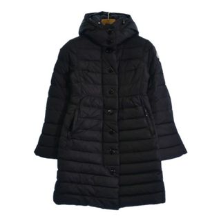 モンクレール(MONCLER)のMONCLER モンクレール ダウンコート 00(XXS位) 黒 【古着】【中古】(ダウンコート)