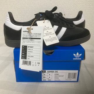 アディダス(adidas)の【新品】24.5cm adidas SAMBA OGアディダス サンバ ブラック(スニーカー)