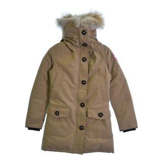 カナダグース(CANADA GOOSE)のCANADA GOOSE カナダグース ダウンコート XS ベージュ 【古着】【中古】(ダウンコート)