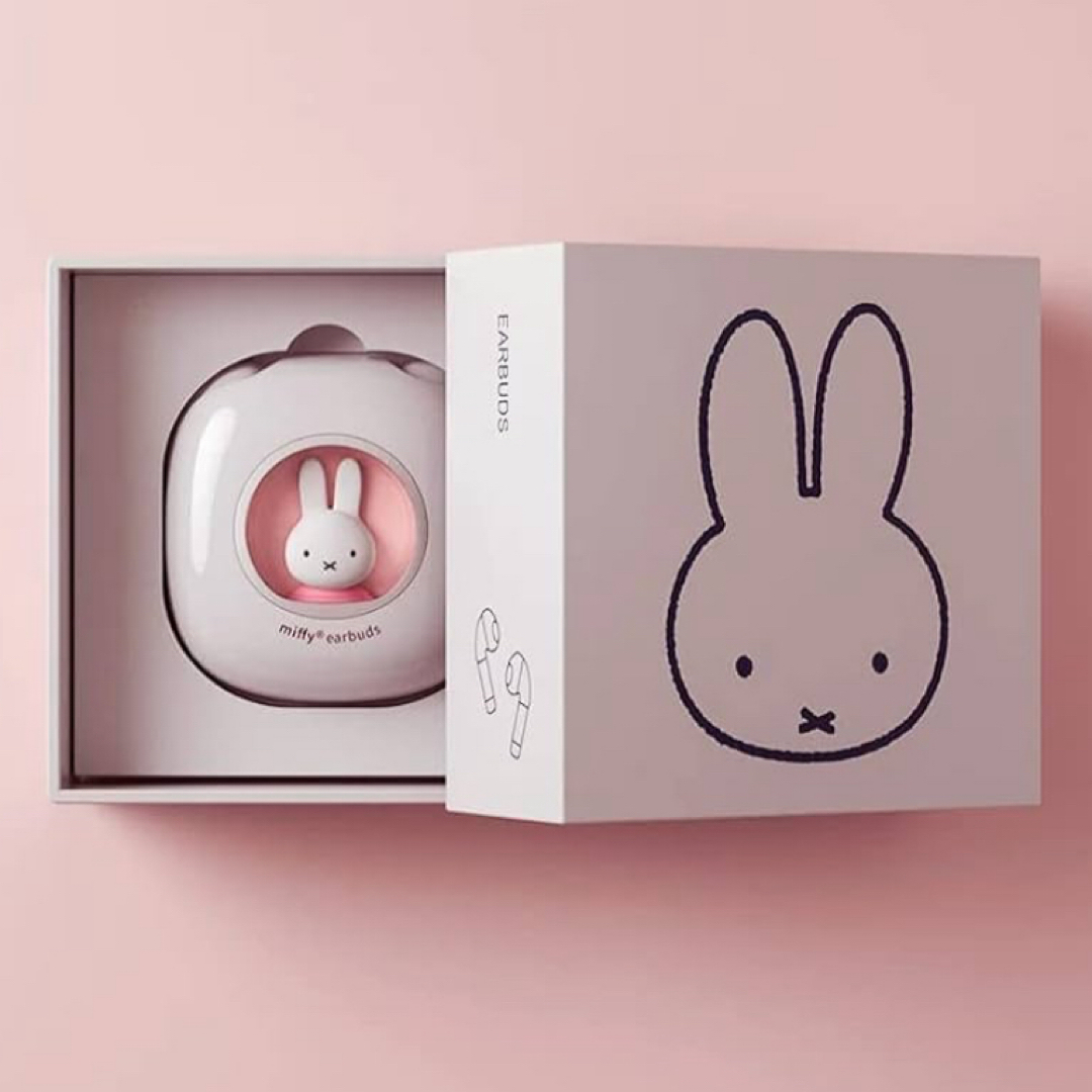 miffy(ミッフィー)の【新品】ミッフィー Bluetooth ワイヤレスイヤホン ピンク スマホ/家電/カメラのオーディオ機器(ヘッドフォン/イヤフォン)の商品写真