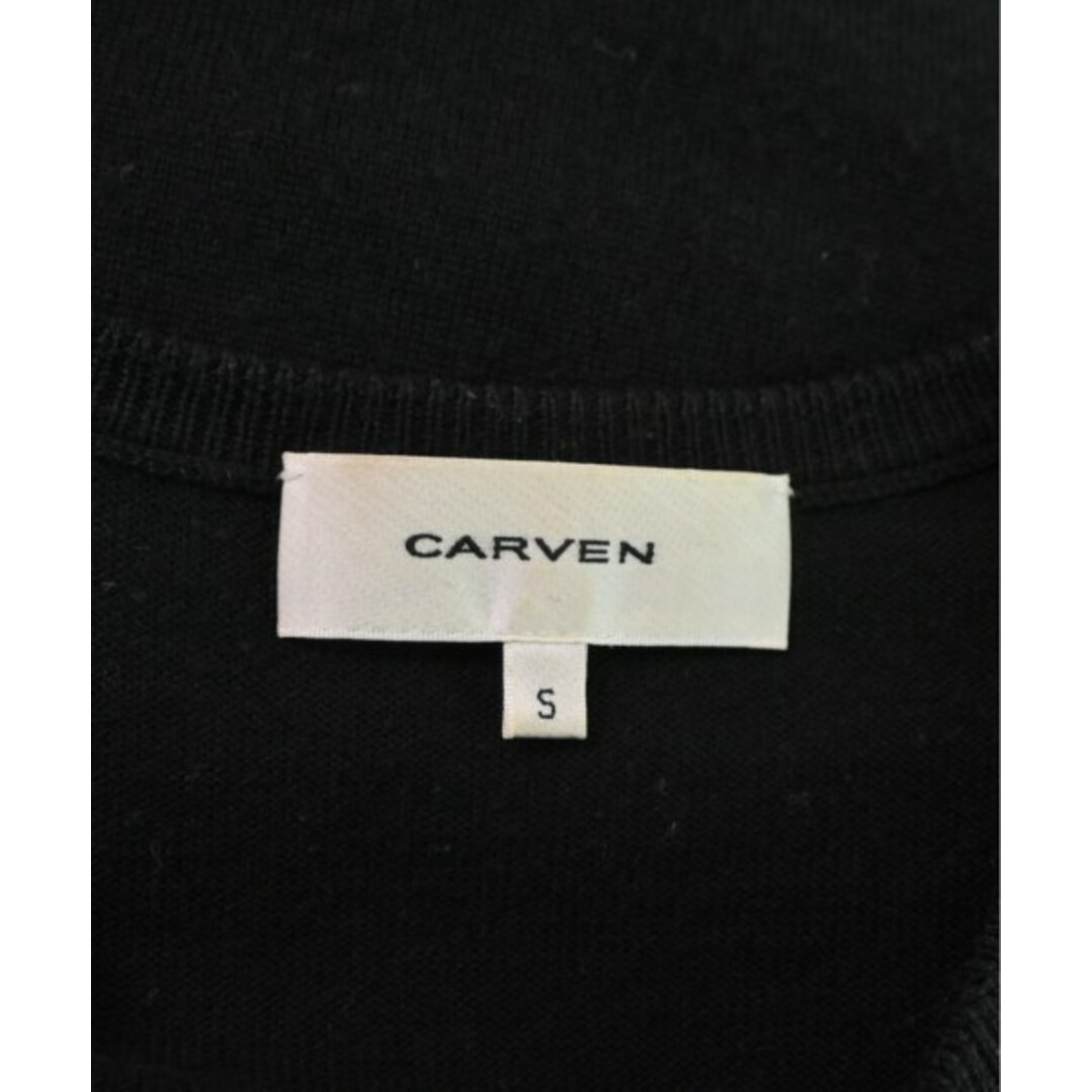 CARVEN(カルヴェン)のCARVEN カルヴェン カーディガン S 黒 【古着】【中古】 レディースのトップス(カーディガン)の商品写真