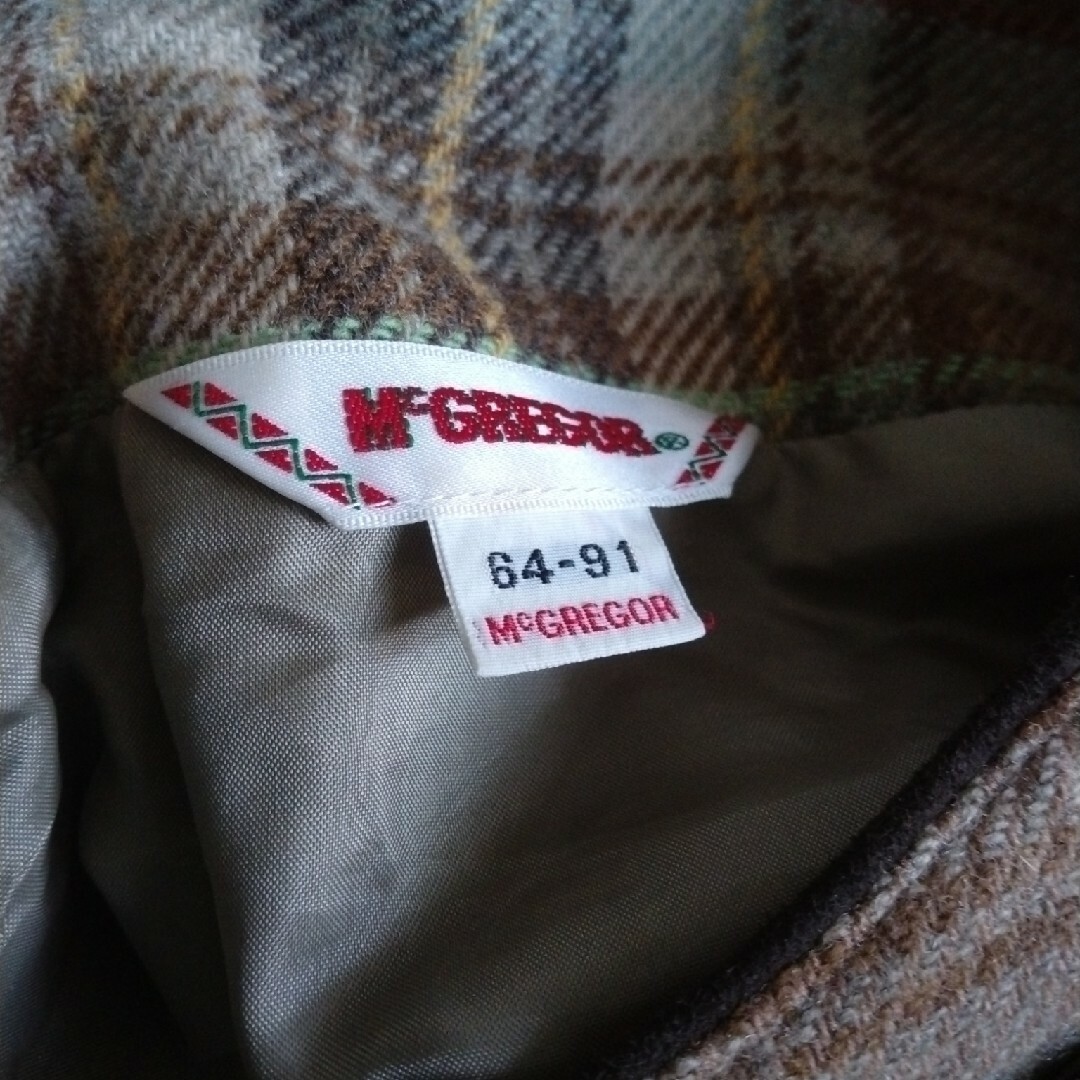 MacGregor(マグレガー)のMacGregorマクレガーチェックウールスカートw64 レディースのスカート(ひざ丈スカート)の商品写真