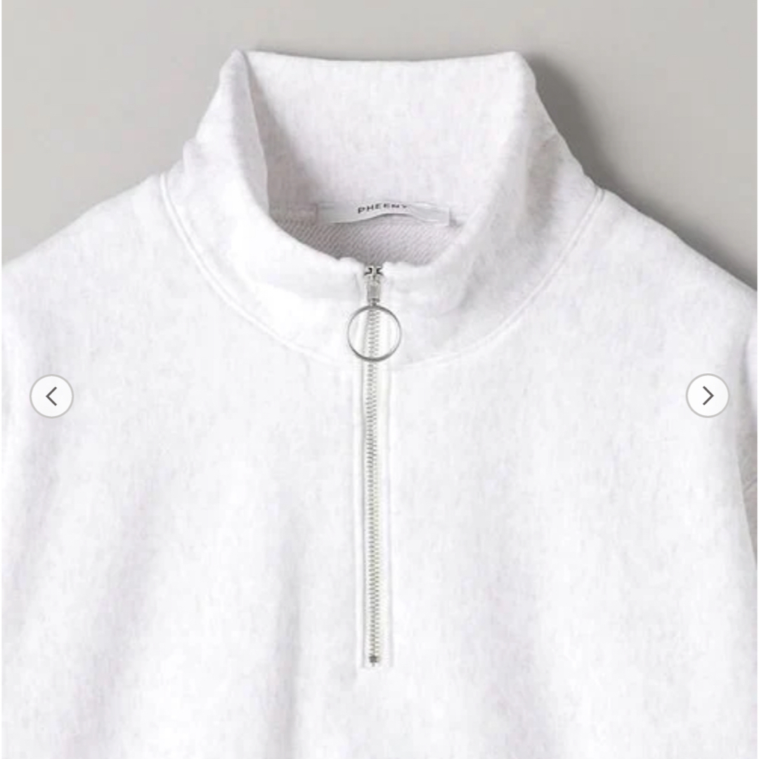 PHEENY - 24SS 新品 <PHEENY> フレンチテリー ハーフジップ PHEENY - 24SS 新品 <PHEENY> フレンチテリー ハーフジップ