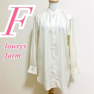 ローリーズファーム(LOWRYS FARM)のローリーズファーム　長袖ブラウス　F　きれいめ　オフィス　ポリ100%(シャツ/ブラウス(長袖/七分))