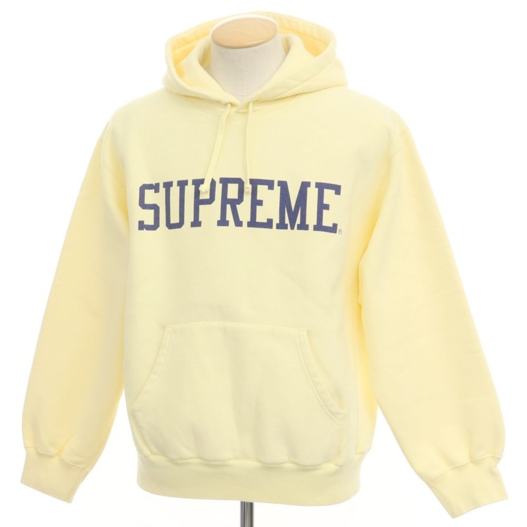 Supreme(シュプリーム)の【中古】シュプリーム Supreme 2023年秋冬 Varsity Hooded Sweatshirt プルオーバー パーカー ライトイエロー【サイズS】【メンズ】 メンズのトップス(パーカー)の商品写真