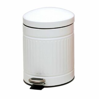 【色: ホワイト】スイートデコレーション ペダル式ゴミ箱 カラーペダル ごみ箱 (ごみ箱)