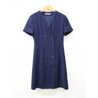 フォクシーニューヨーク(FOXEY NEW YORK)の【春物新入荷】■FOXEY NEW YORK/フォクシーニューヨーク■Double Breasted Tailored Dress/35965/半袖/膝丈 ネイビー/紺 レディース 38【中古】春夏 otr 402042(その他)