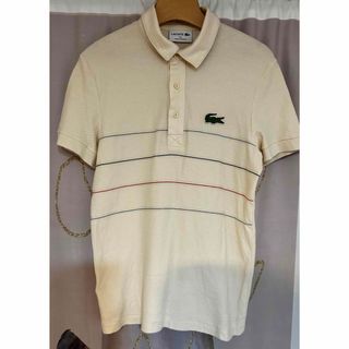 ラコステ(LACOSTE)のラコステ マルチストライプ デカワニ 鹿の子ポロシャツ フランス製(ポロシャツ)