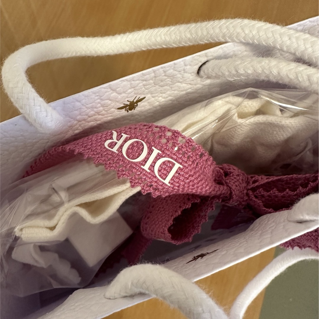 Dior(ディオール)のメゾンクリスチャンディオール グリディオール ホワイト巾着ポーチ レディースのファッション小物(ポーチ)の商品写真